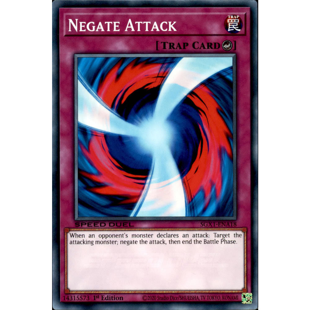 Negate Attack SGX1-ENA18 Yu-Gi-Oh! Card from the Speed Duel GX: Duel Academy Box Set