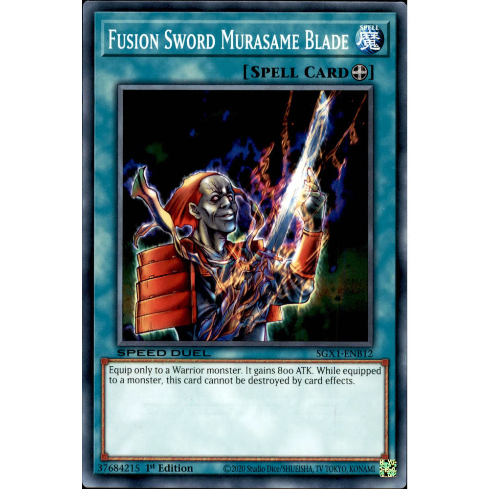 Fusion Sword Murasame Blade SGX1-ENB12 Yu-Gi-Oh! Card from the Speed Duel GX: Duel Academy Box Set
