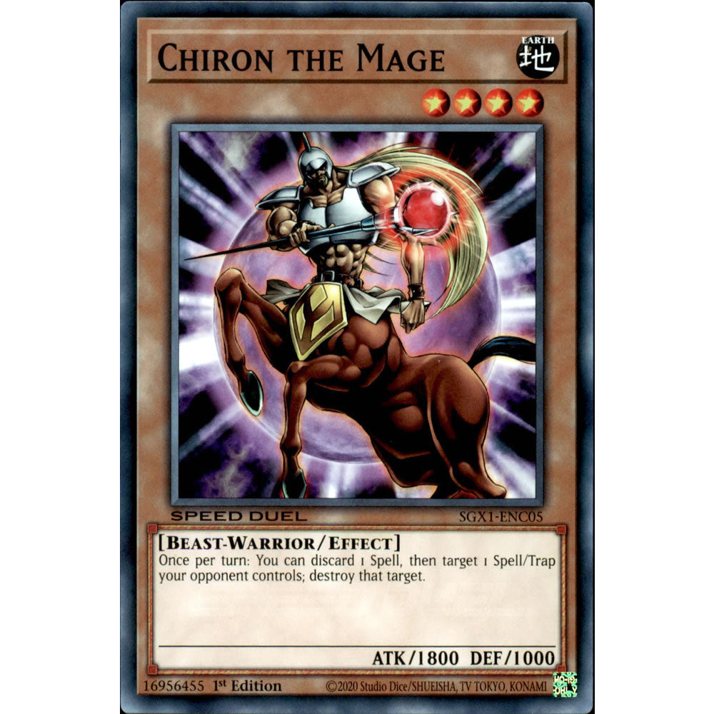 Chiron the Mage SGX1-ENC05 Yu-Gi-Oh! Card from the Speed Duel GX: Duel Academy Box Set
