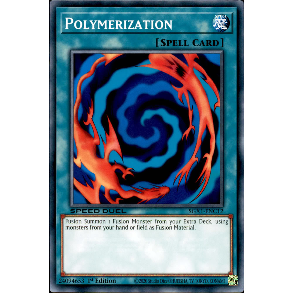 Polymerization SGX1-ENC12 Yu-Gi-Oh! Card from the Speed Duel GX: Duel Academy Box Set