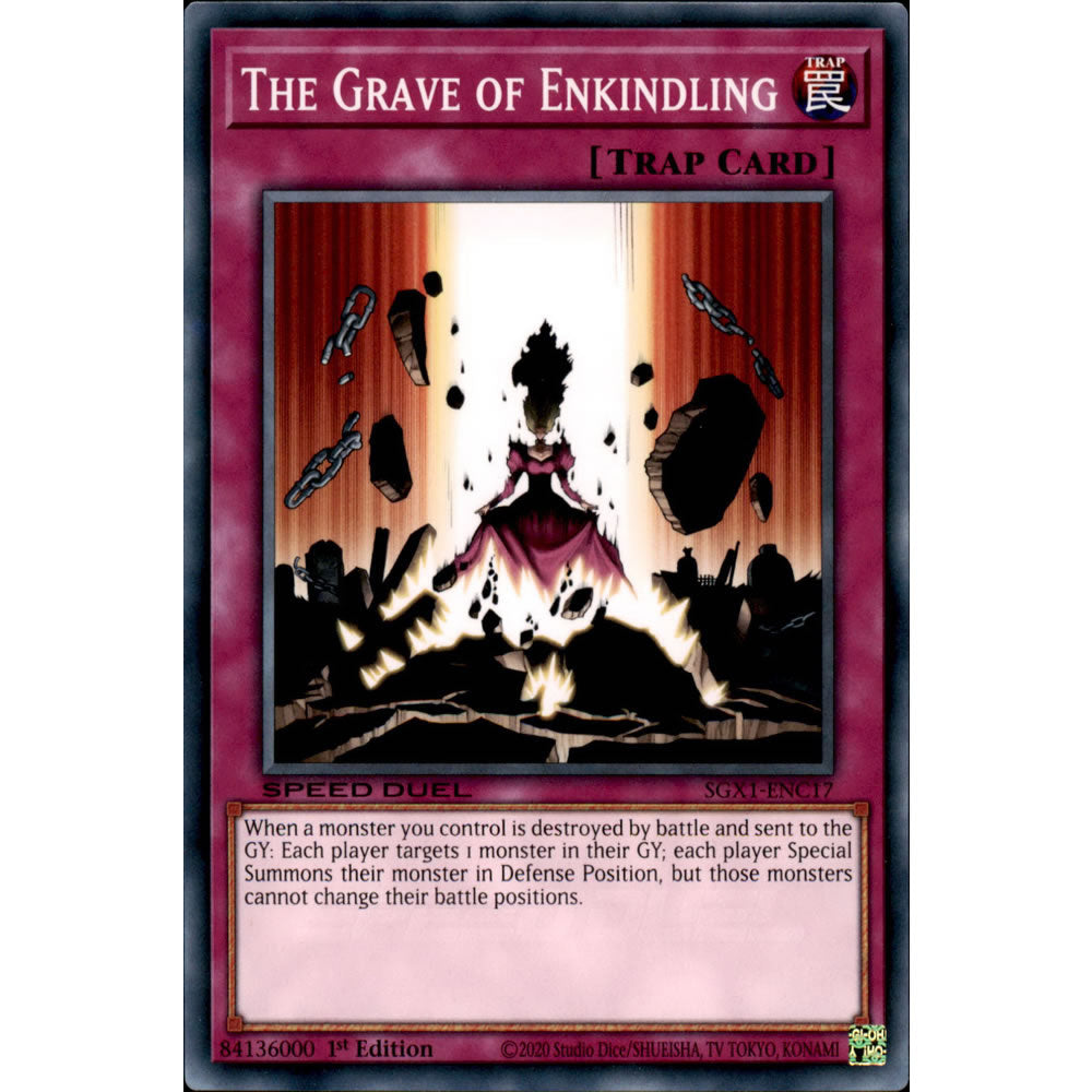 The Grave of Enkindling SGX1-ENC17 Yu-Gi-Oh! Card from the Speed Duel GX: Duel Academy Box Set