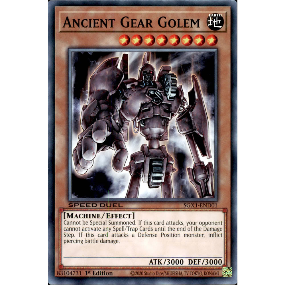 Ancient Gear Golem SGX1-END01 Yu-Gi-Oh! Card from the Speed Duel GX: Duel Academy Box Set