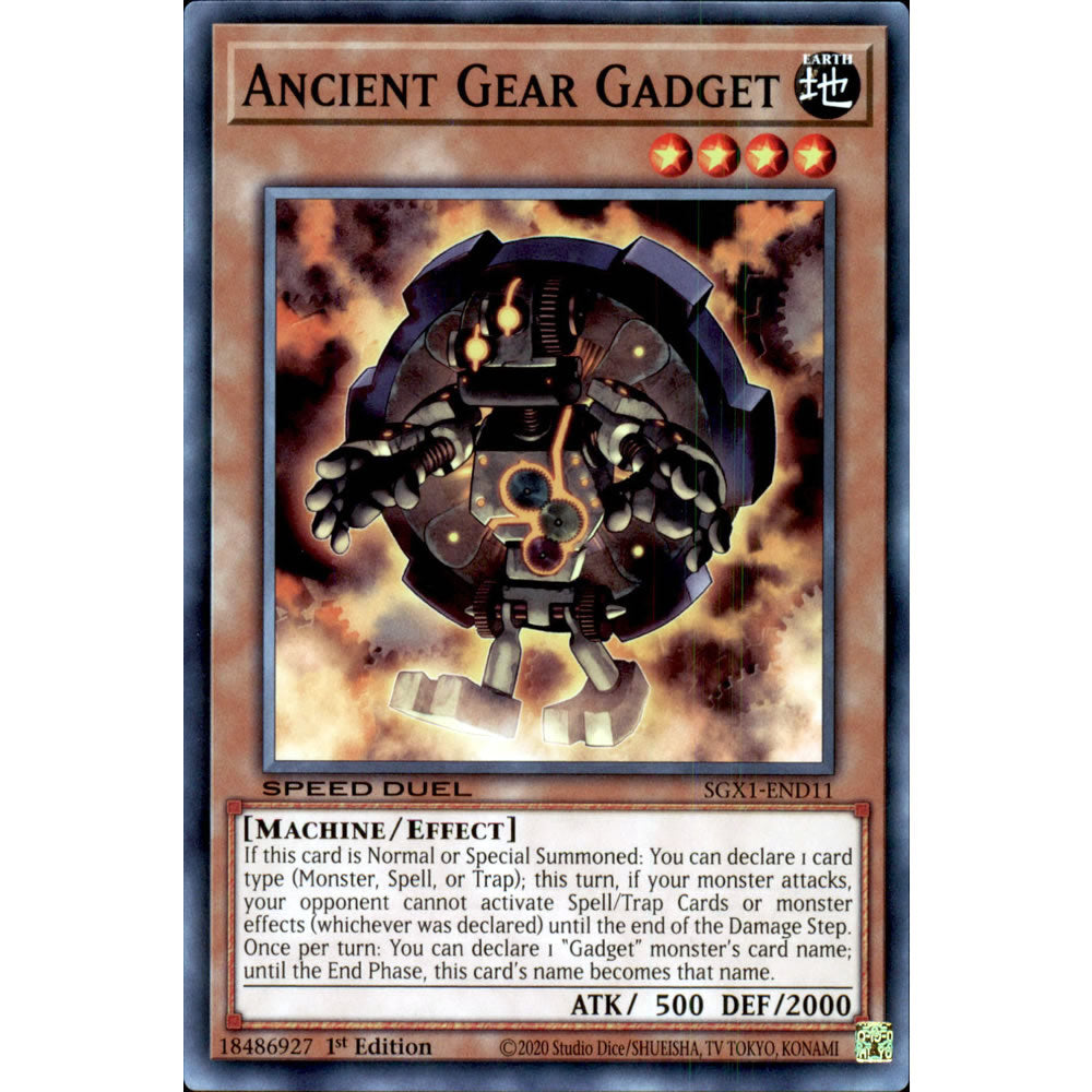 Ancient Gear Gadget SGX1-END11 Yu-Gi-Oh! Card Ancient Gear Gadget SGX1-END11 Yu-Gi-Oh! Card