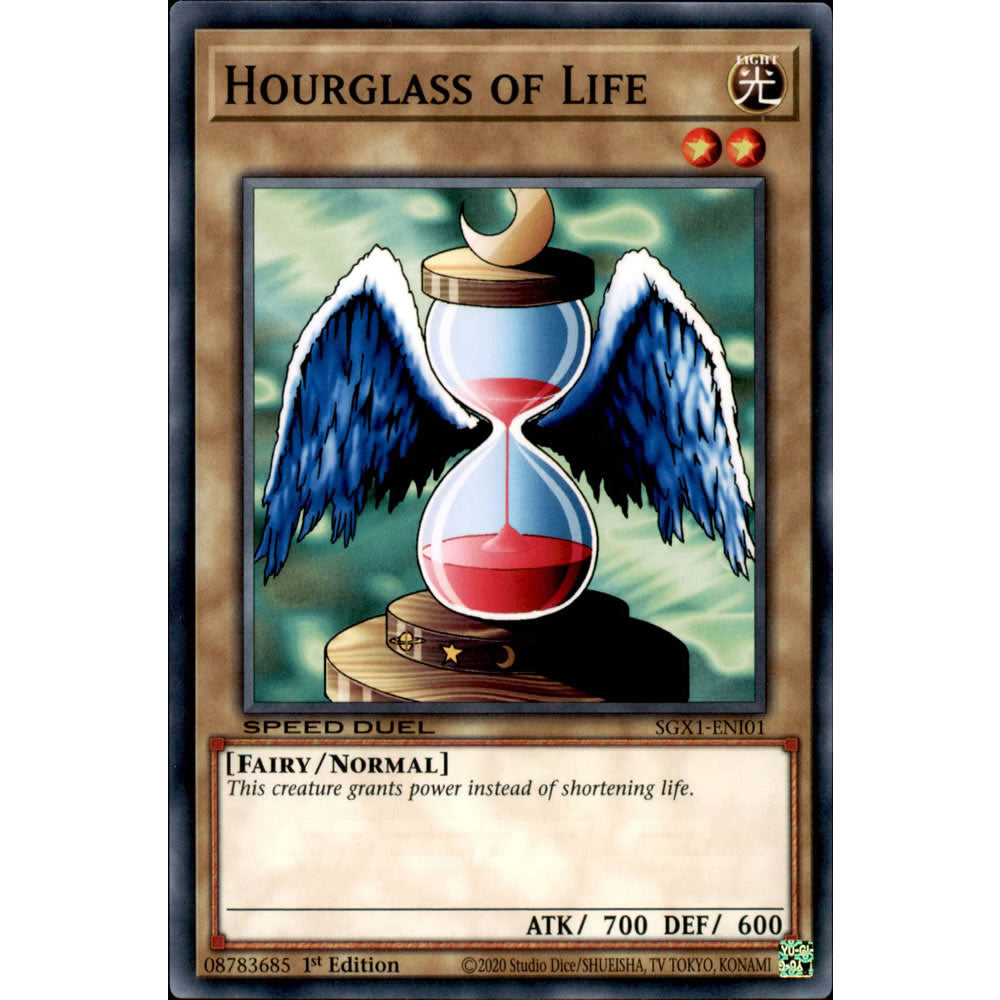 Hourglass of Life SGX1-ENI01 Yu-Gi-Oh! Card from the Speed Duel GX: Duel Academy Box Set