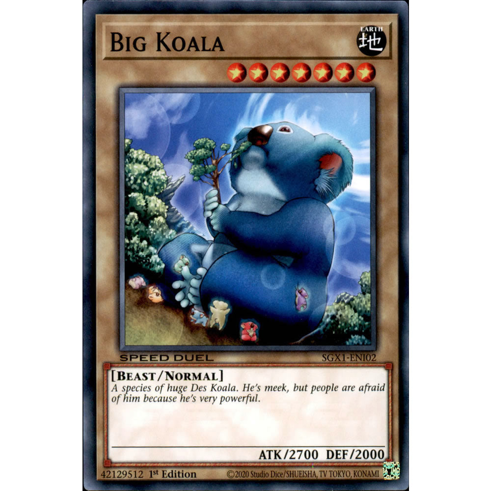 Big Koala SGX1-ENI02 Yu-Gi-Oh! Card from the Speed Duel GX: Duel Academy Box Set