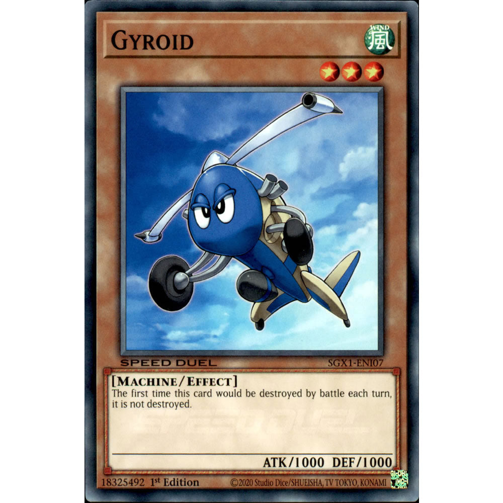 Gyroid SGX1-ENI07 Yu-Gi-Oh! Card from the Speed Duel GX: Duel Academy Box Set