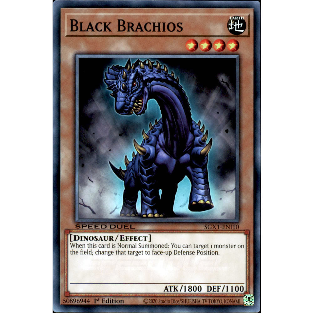 Black Brachios SGX1-ENI10 Yu-Gi-Oh! Card from the Speed Duel GX: Duel Academy Box Set
