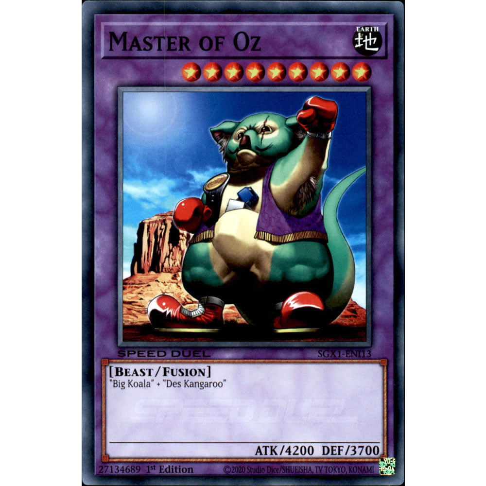 Master of Oz SGX1-ENI13 Yu-Gi-Oh! Card from the Speed Duel GX: Duel Academy Box Set