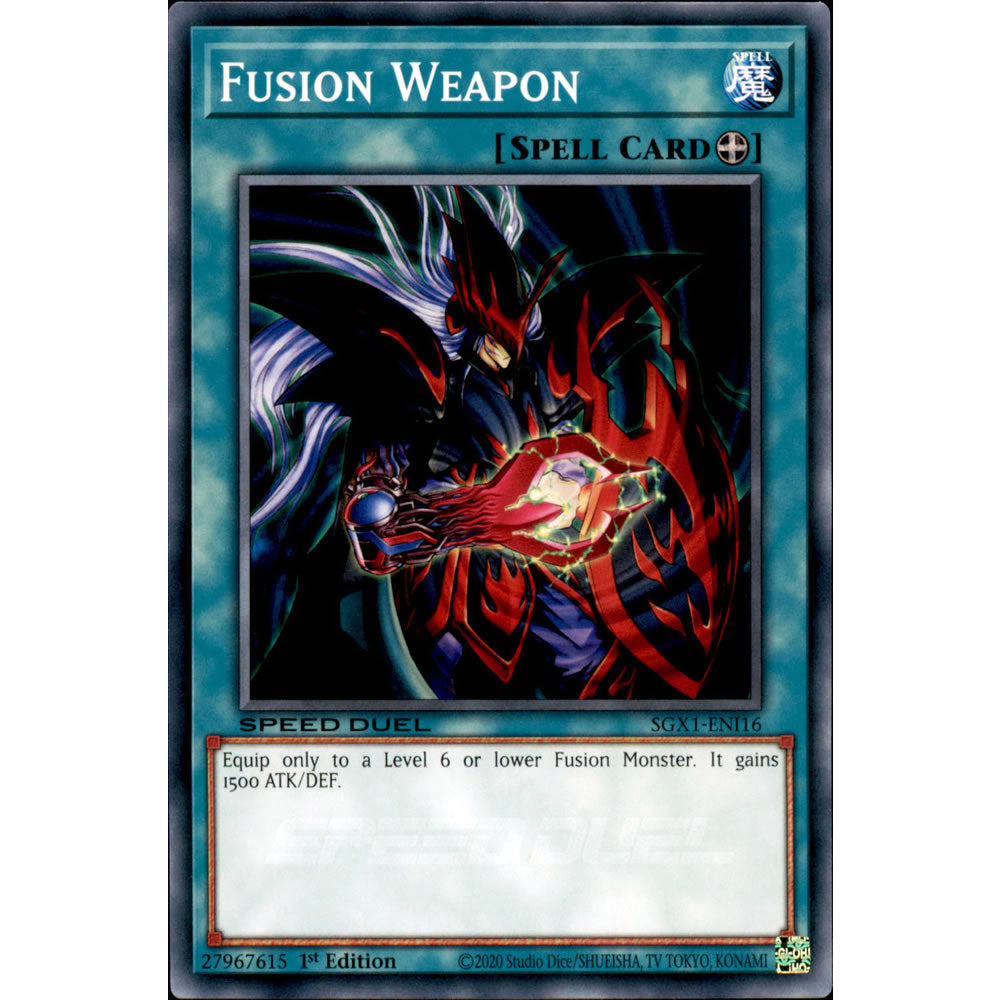 Fusion Weapon SGX1-ENI16 Yu-Gi-Oh! Card from the Speed Duel GX: Duel Academy Box Set