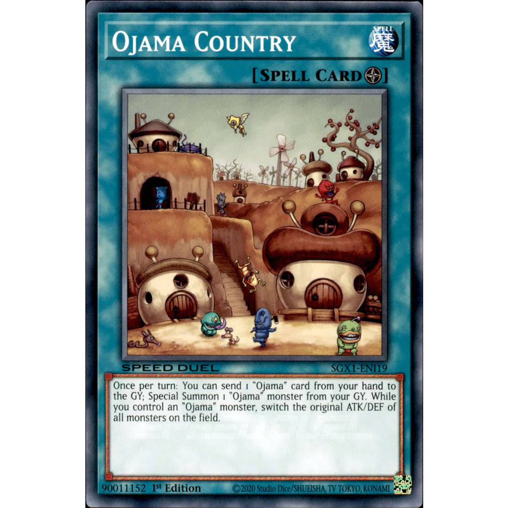 Ojama Country SGX1-ENI19 Yu-Gi-Oh! Card from the Speed Duel GX: Duel Academy Box Set