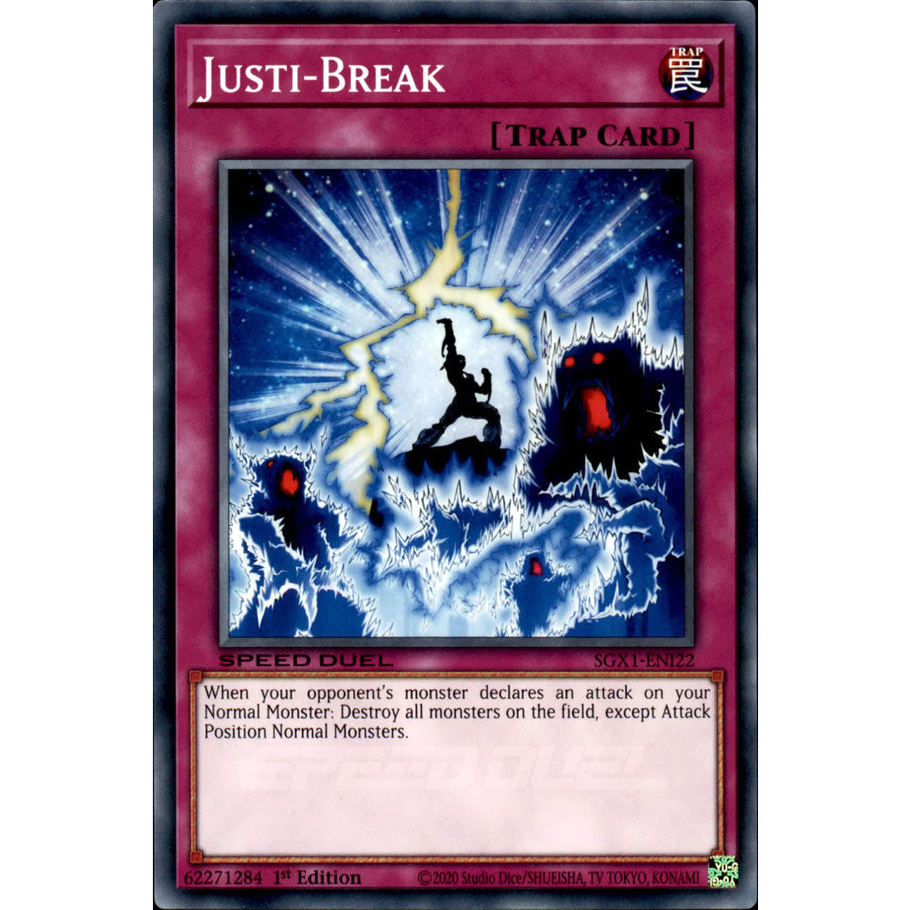 Justi-Break SGX1-ENI22 Yu-Gi-Oh! Card from the Speed Duel GX: Duel Academy Box Set
