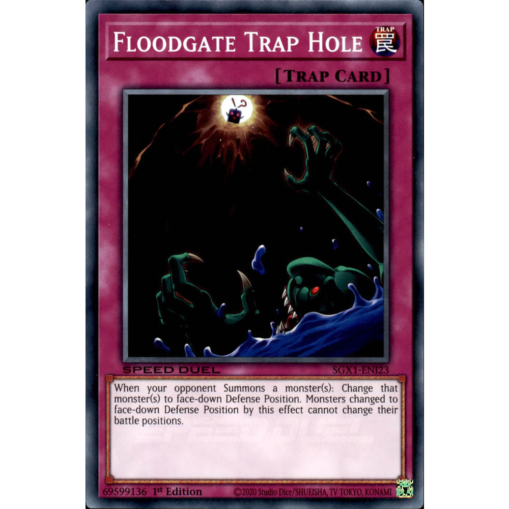 Floodgate Trap Hole SGX1-ENI23 Yu-Gi-Oh! Card from the Speed Duel GX: Duel Academy Box Set