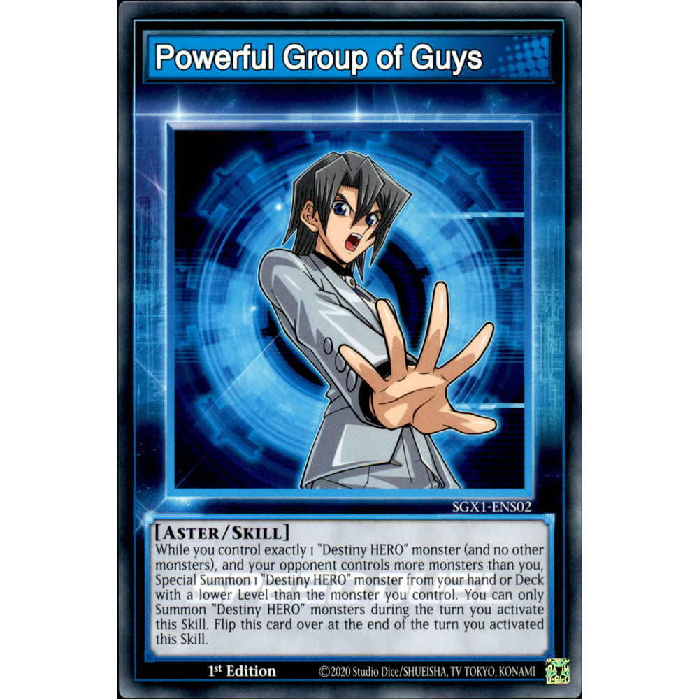 Powerful Group of Guys SGX1-ENS02 Yu-Gi-Oh! Card from the Speed Duel GX: Duel Academy Box Set