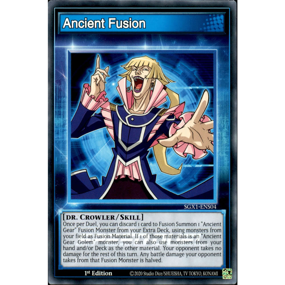 Ancient Fusion SGX1-ENS04 Yu-Gi-Oh! Card from the Speed Duel GX: Duel Academy Box Set
