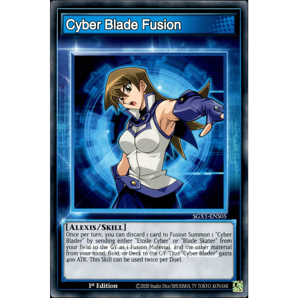 Cyber Blade Fusion SGX1-ENS05 Yu-Gi-Oh! Card from the Speed Duel GX: Duel Academy Box Set