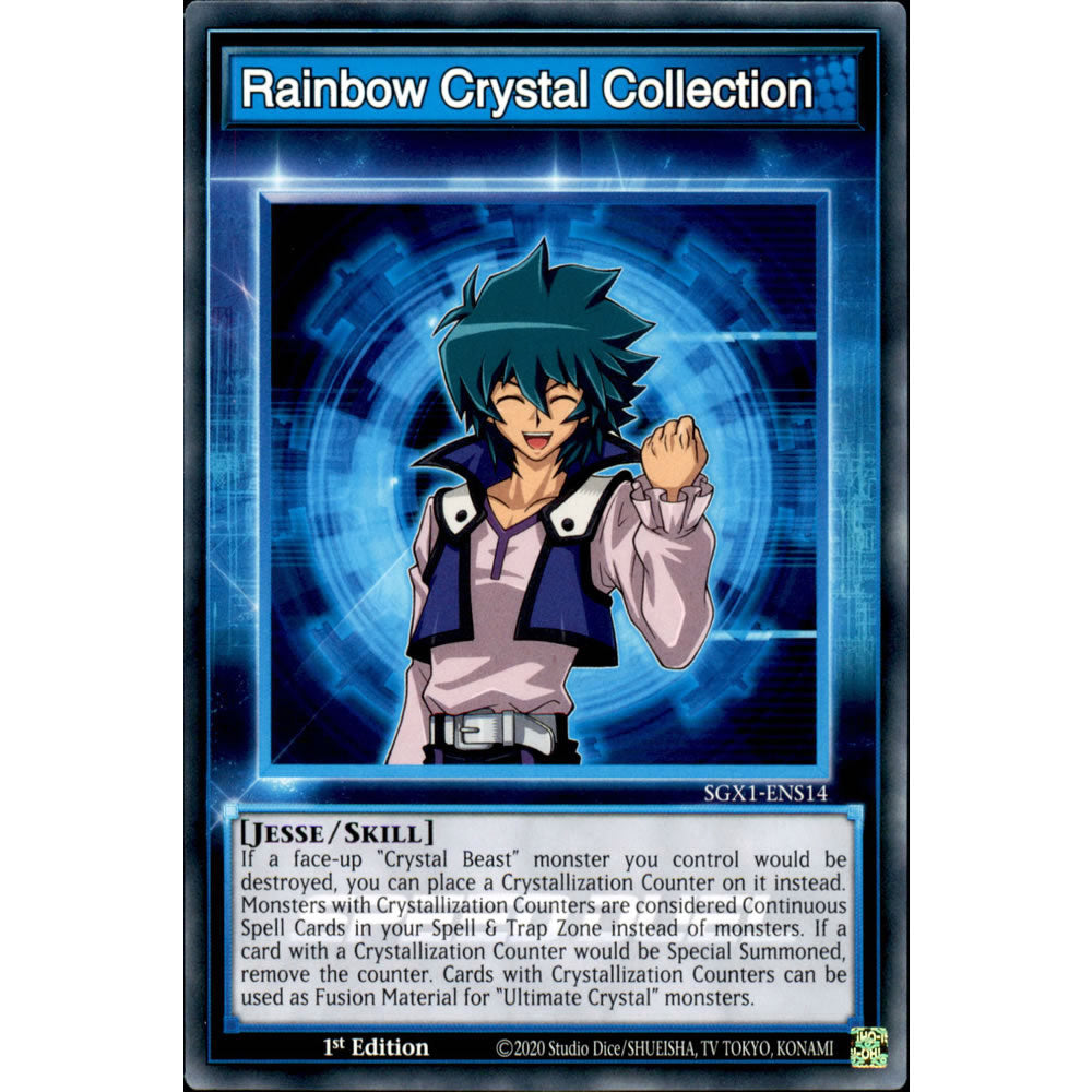 Rainbow Crystal Collection SGX1-ENS14 Yu-Gi-Oh! Card from the Speed Duel GX: Duel Academy Box Set
