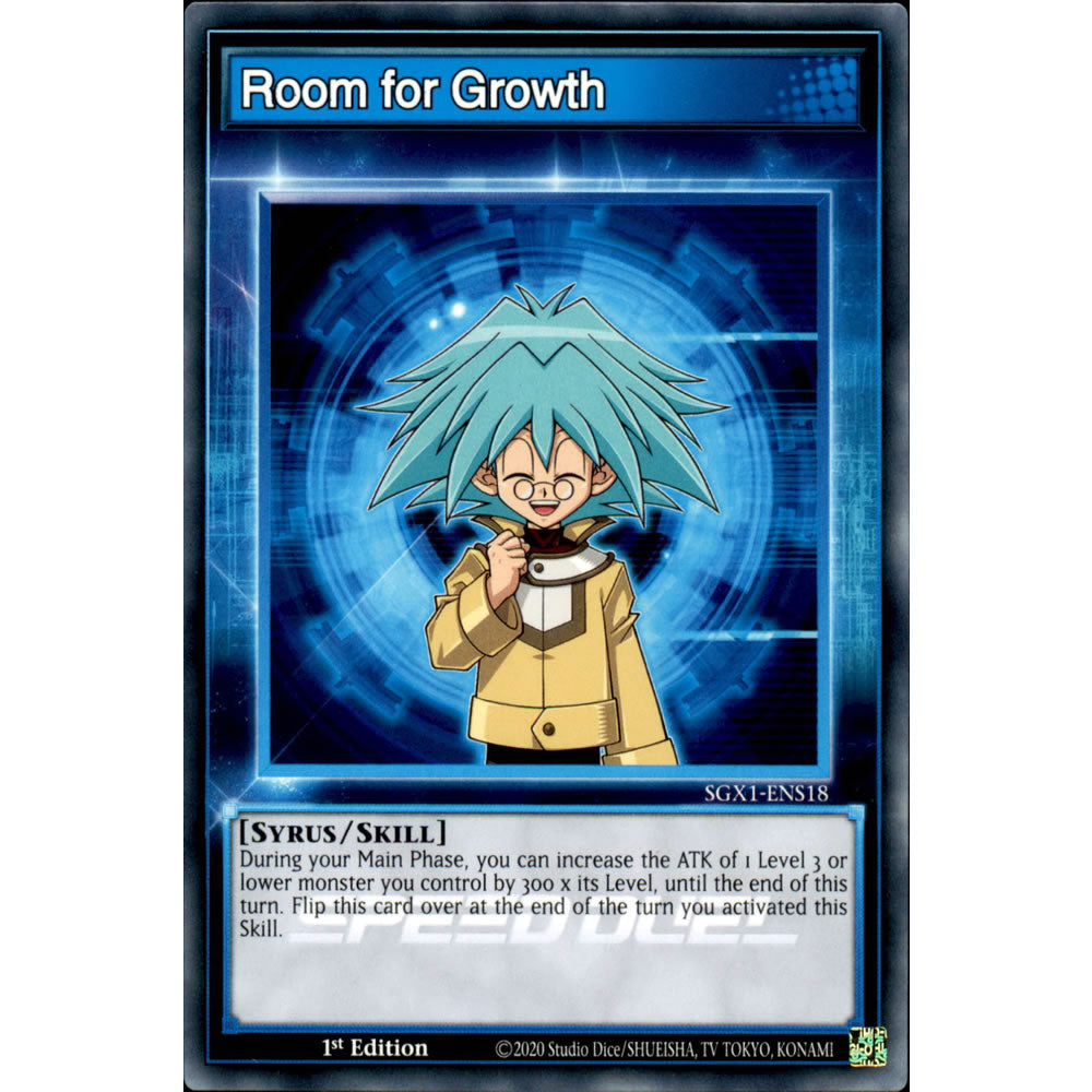 Room for Growth SGX1-ENS18 Yu-Gi-Oh! Card from the Speed Duel GX: Duel Academy Box Set