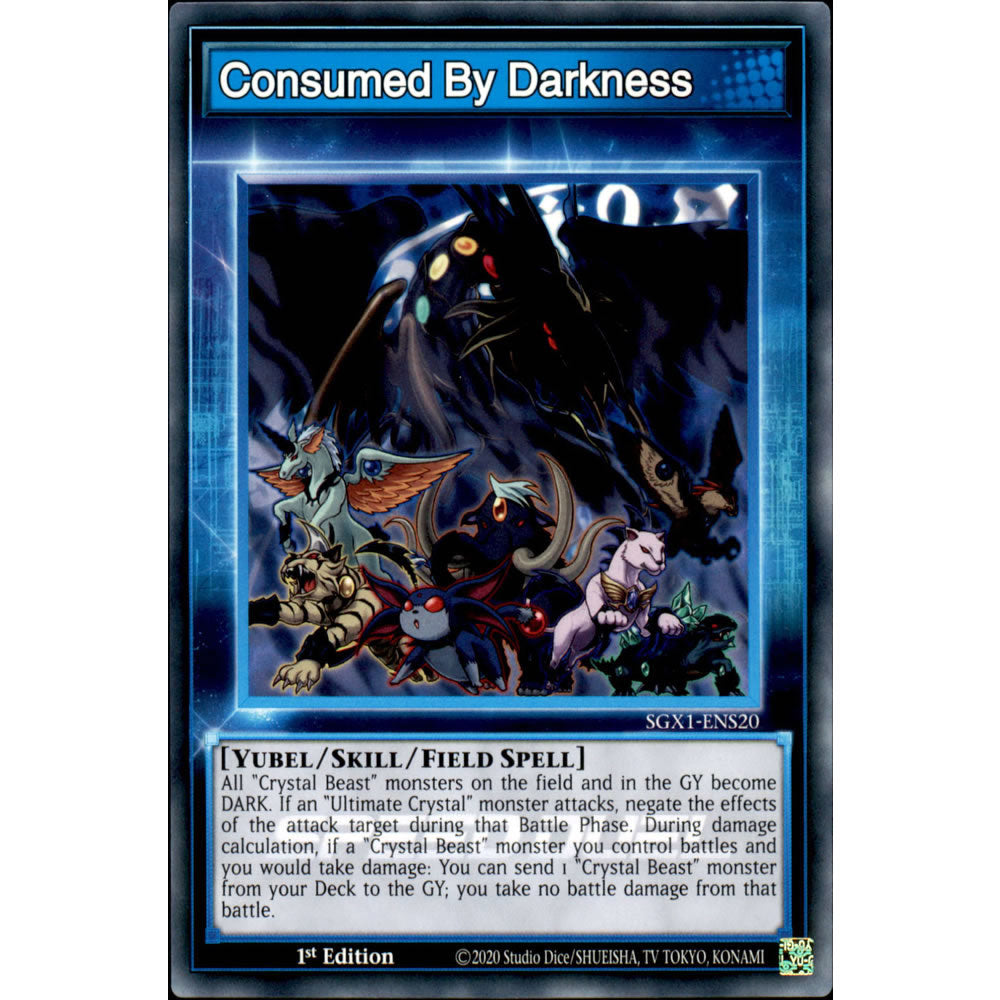 Consumed By Darkness SGX1-ENS20 Yu-Gi-Oh! Card from the Speed Duel GX: Duel Academy Box Set