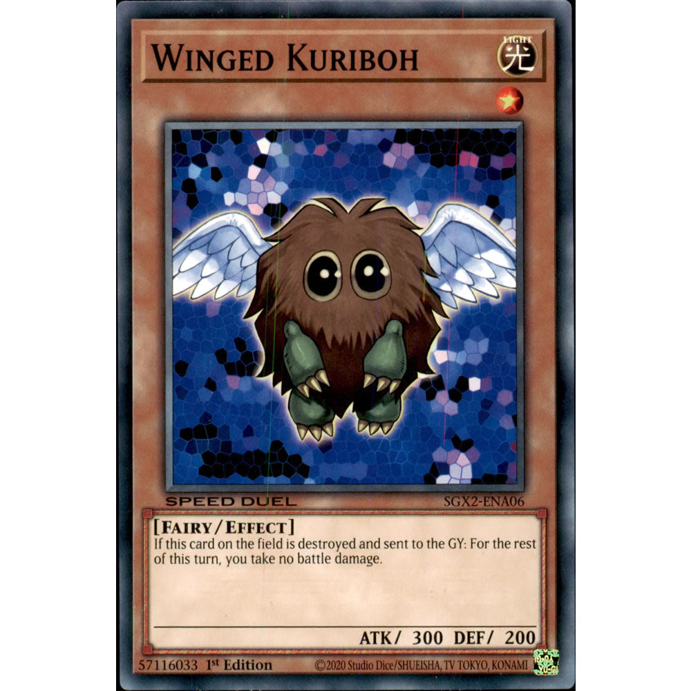 Winged Kuriboh SGX2-ENA06 Yu-Gi-Oh! Card from the Speed Duel GX: Midterm Paradox Set