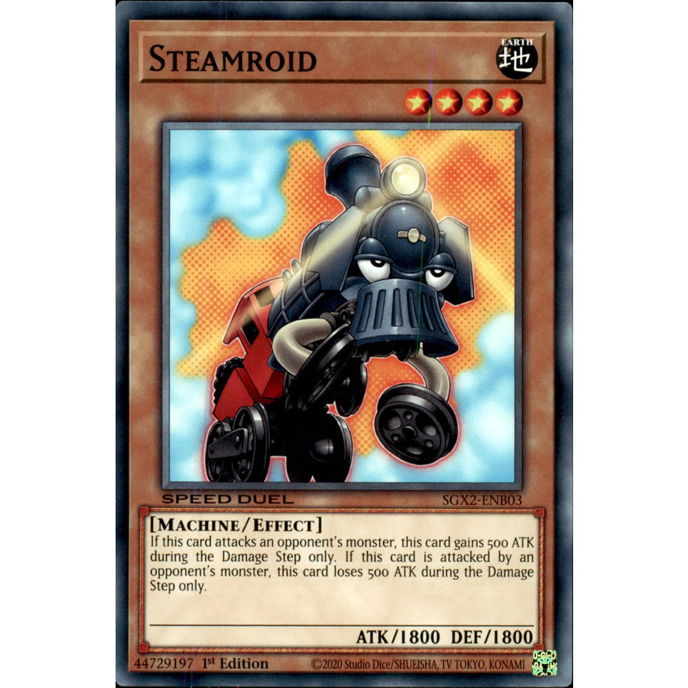 Steamroid SGX2-ENB03 Yu-Gi-Oh! Card from the Speed Duel GX: Midterm Paradox Set