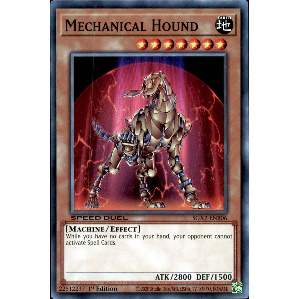Mechanical Hound SGX2-ENB06 Yu-Gi-Oh! Card from the Speed Duel GX: Midterm Paradox Set
