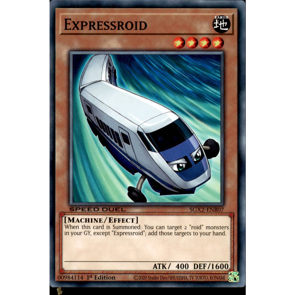 Expressroid SGX2-ENB07 Yu-Gi-Oh! Card from the Speed Duel GX: Midterm Paradox Set