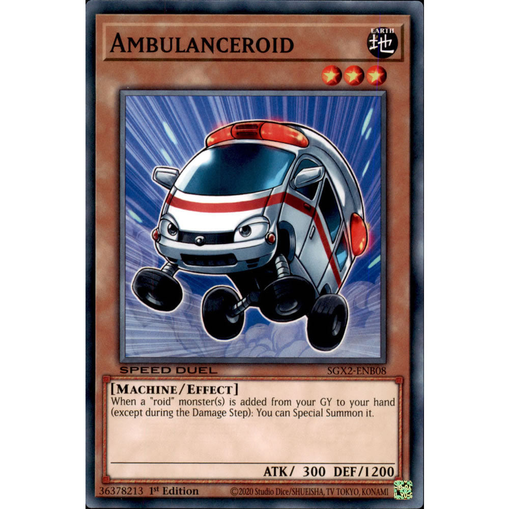 Ambulanceroid SGX2-ENB08 Yu-Gi-Oh! Card from the Speed Duel GX: Midterm Paradox Set