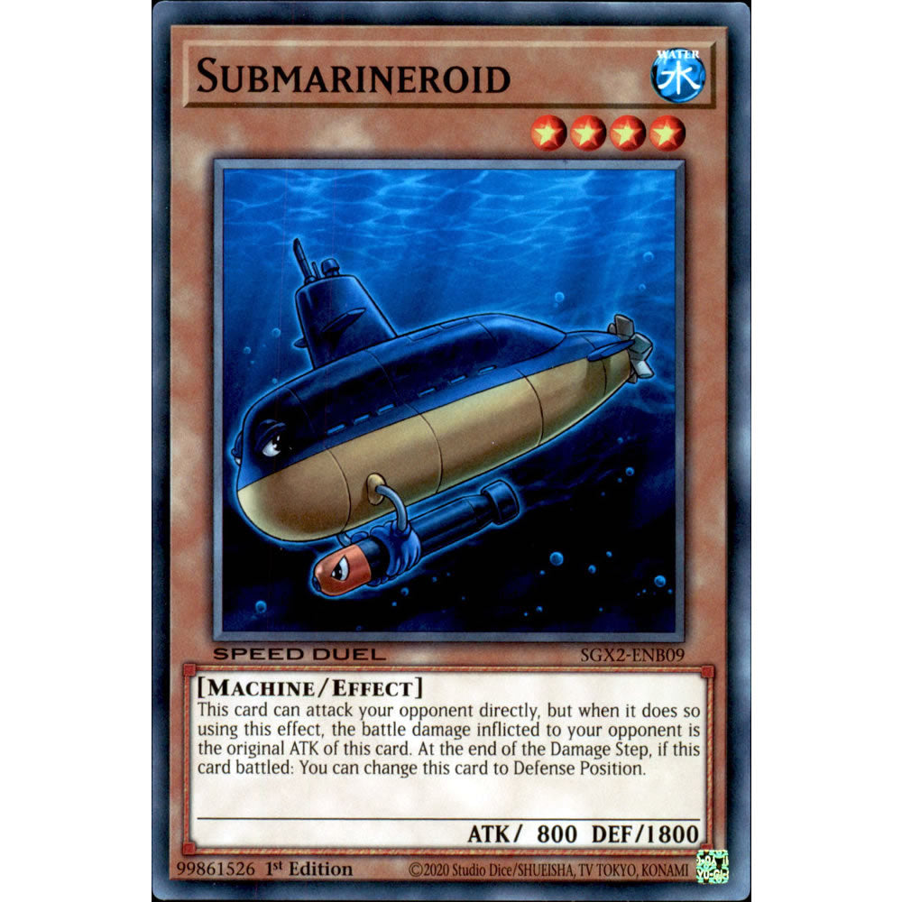 Submarineroid SGX2-ENB09 Yu-Gi-Oh! Card from the Speed Duel GX: Midterm Paradox Set