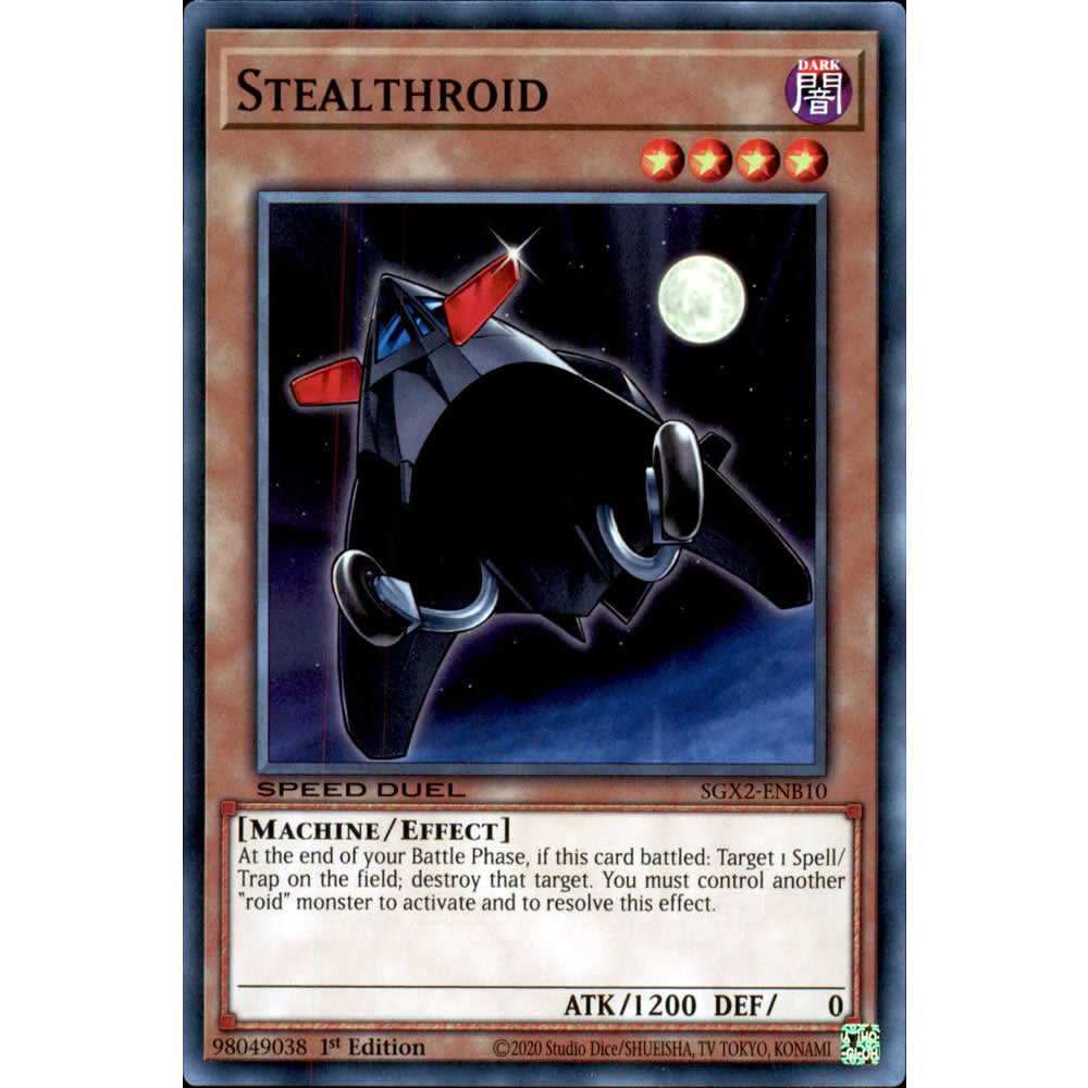 Stealthroid SGX2-ENB10 Yu-Gi-Oh! Card from the Speed Duel GX: Midterm Paradox Set
