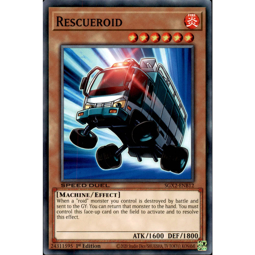 Rescueroid SGX2-ENB12 Yu-Gi-Oh! Card from the Speed Duel GX: Midterm Paradox Set
