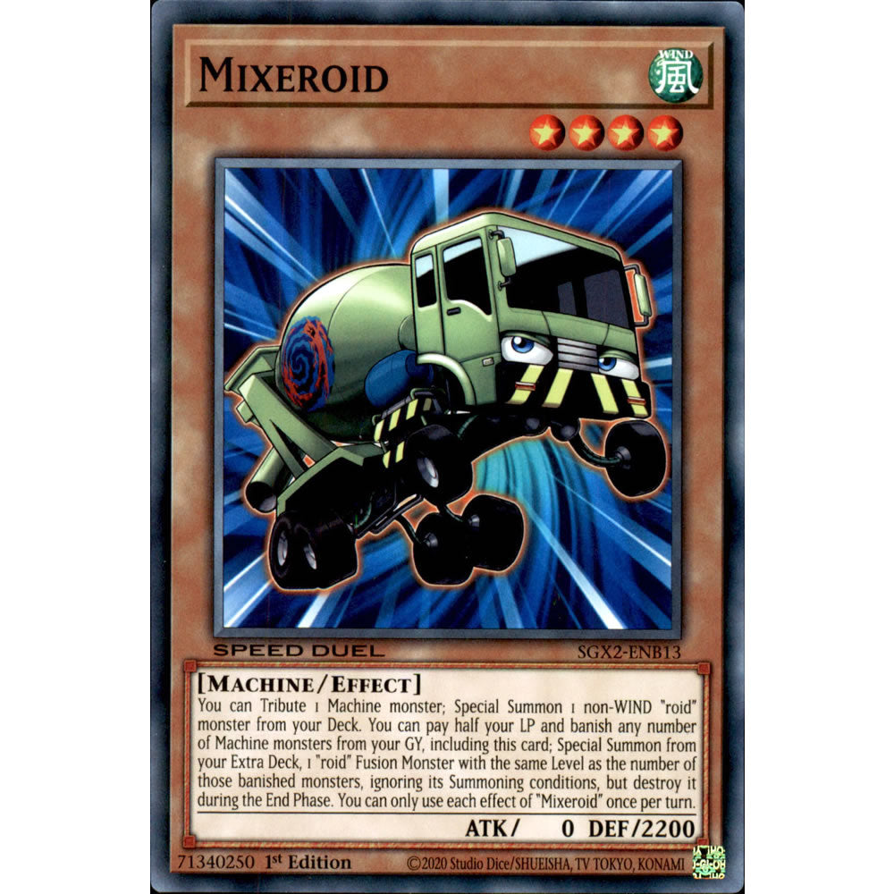 Mixeroid SGX2-ENB13 Yu-Gi-Oh! Card from the Speed Duel GX: Midterm Paradox Set