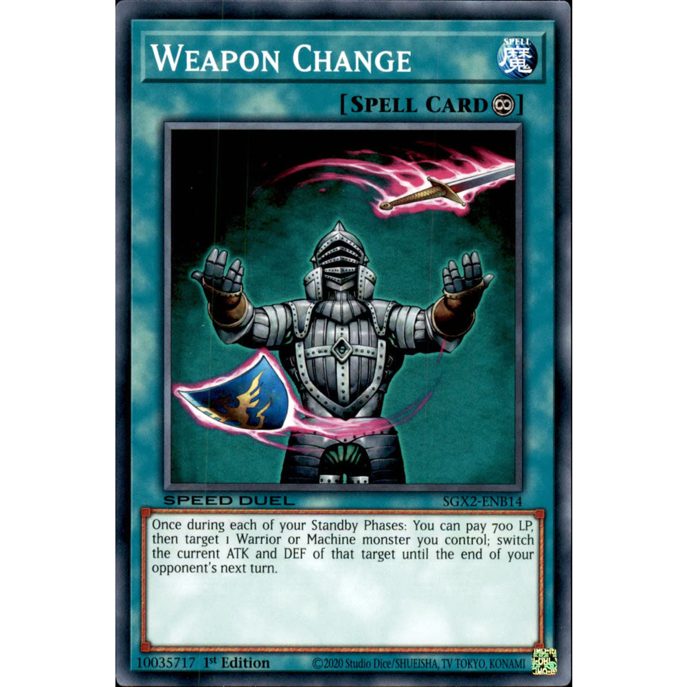 Weapon Change SGX2-ENB14 Yu-Gi-Oh! Card from the Speed Duel GX: Midterm Paradox Set