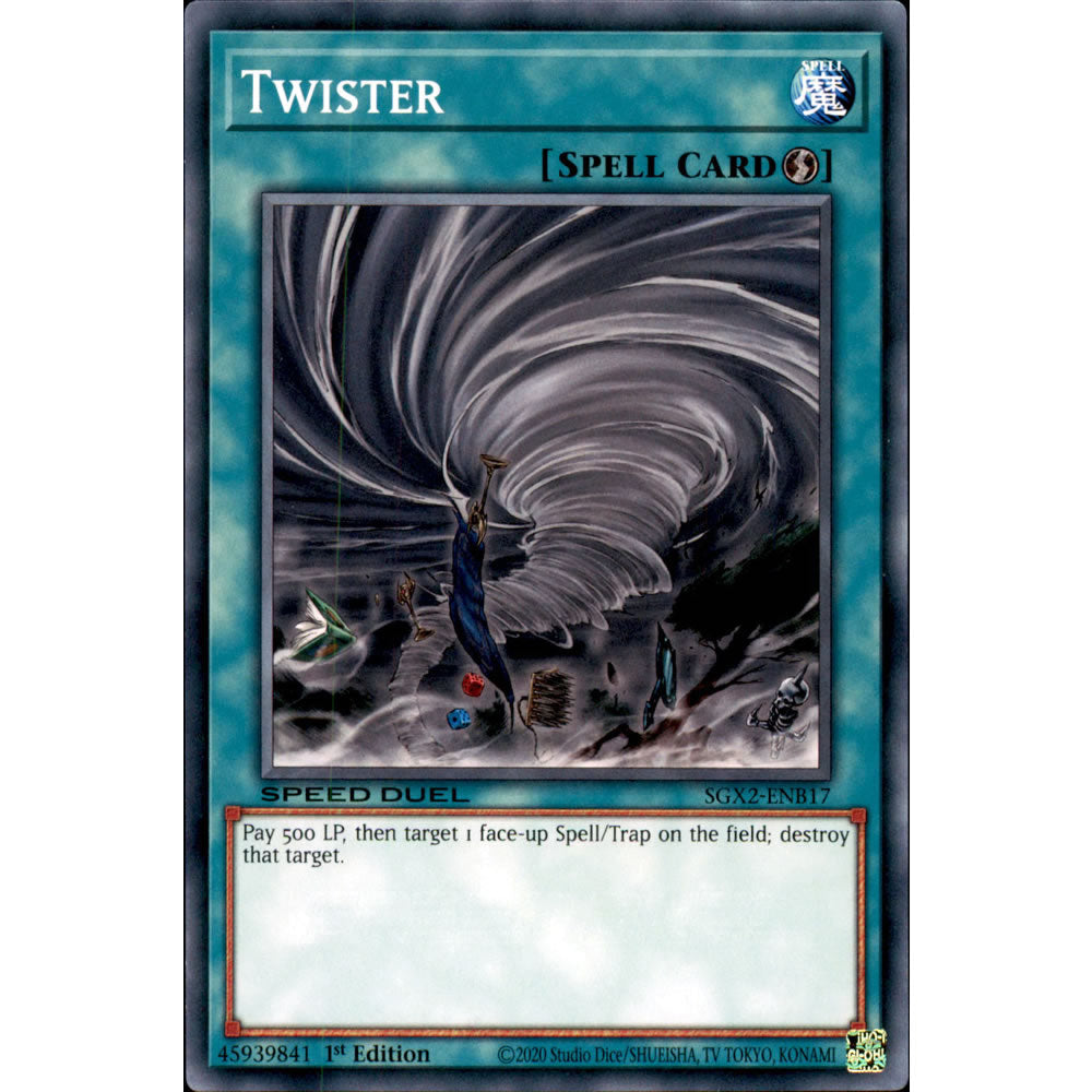 Twister SGX2-ENB17 Yu-Gi-Oh! Card from the Speed Duel GX: Midterm Paradox Set