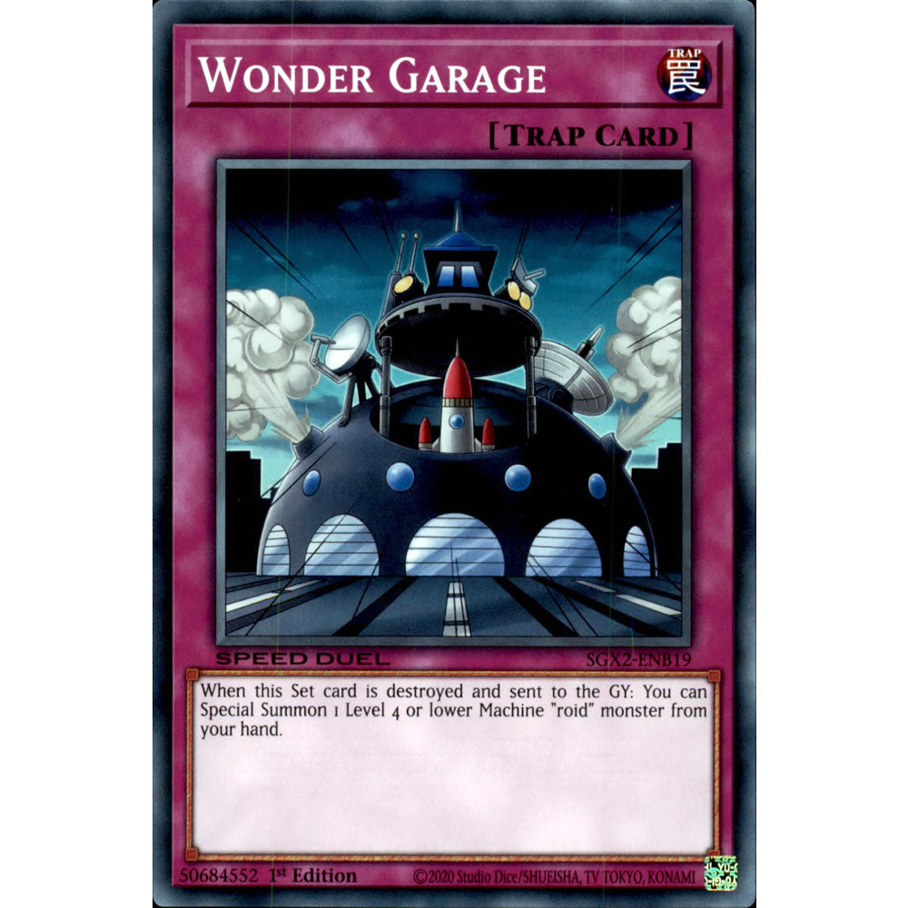 Wonder Garage SGX2-ENB19 Yu-Gi-Oh! Card from the Speed Duel GX: Midterm Paradox Set