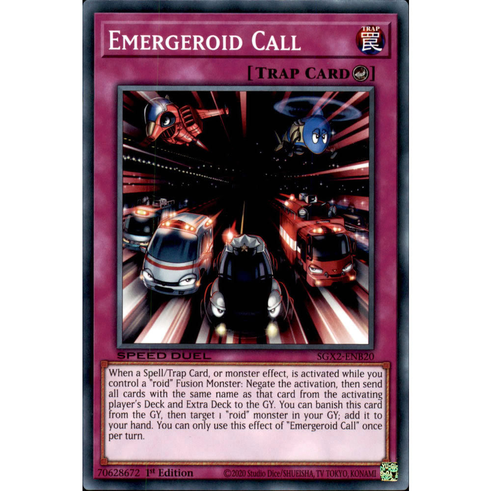 Emergeroid Call SGX2-ENB20 Yu-Gi-Oh! Card from the Speed Duel GX: Midterm Paradox Set