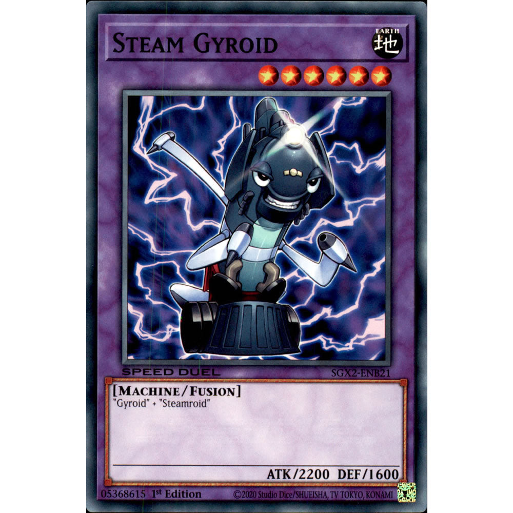 Steam Gyroid SGX2-ENB21 Yu-Gi-Oh! Card from the Speed Duel GX: Midterm Paradox Set