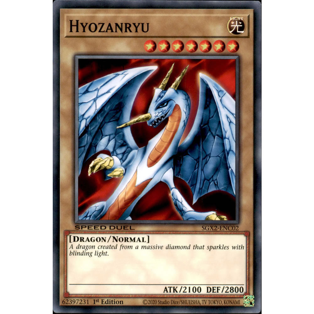 Hyozanryu SGX2-ENC02 Yu-Gi-Oh! Card from the Speed Duel GX: Midterm Paradox Set