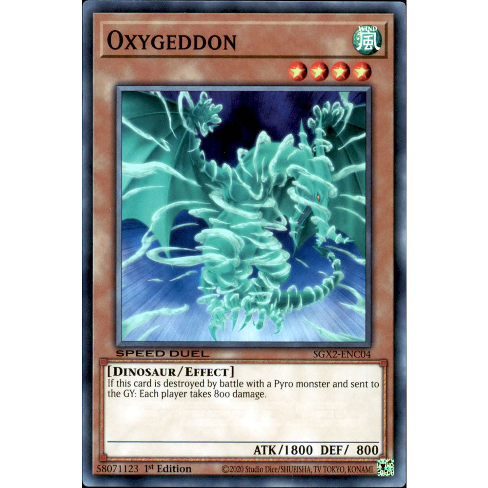 Oxygeddon SGX2-ENC04 Yu-Gi-Oh! Card from the Speed Duel GX: Midterm Paradox Set