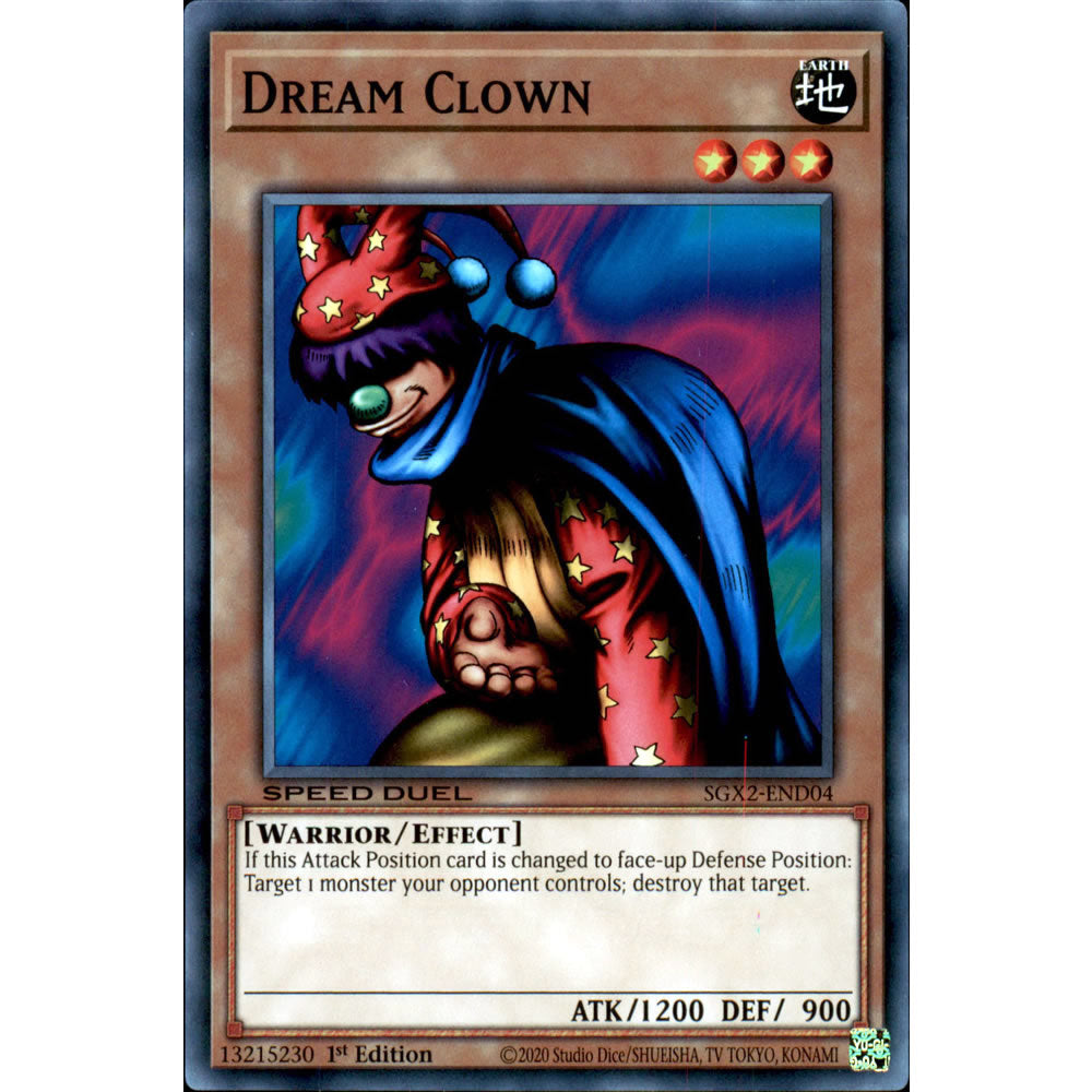 Dream Clown SGX2-END04 Yu-Gi-Oh! Card from the Speed Duel GX: Midterm Paradox Set