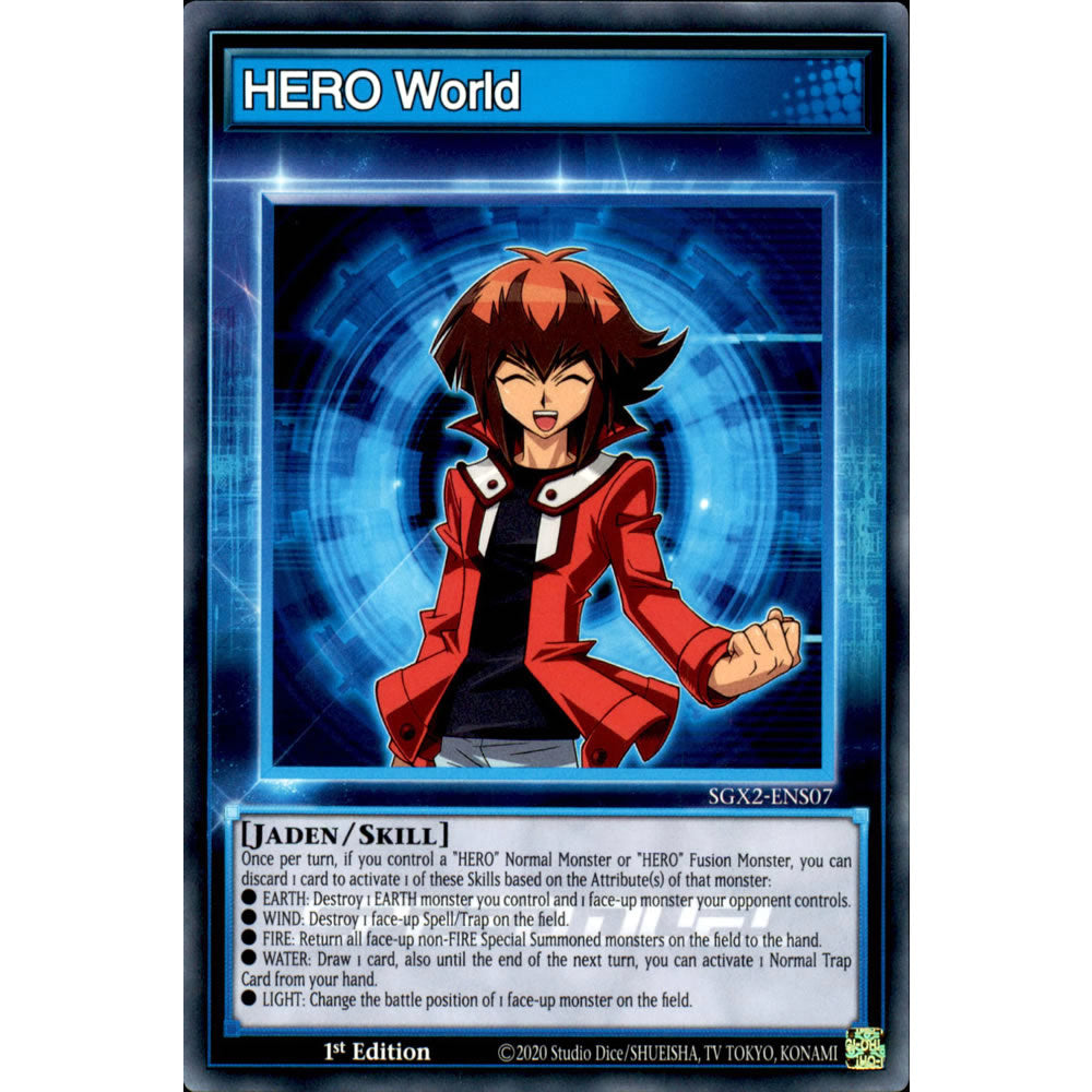 HERO World SGX2-ENS07 Yu-Gi-Oh! Card from the Speed Duel GX: Midterm Paradox Set