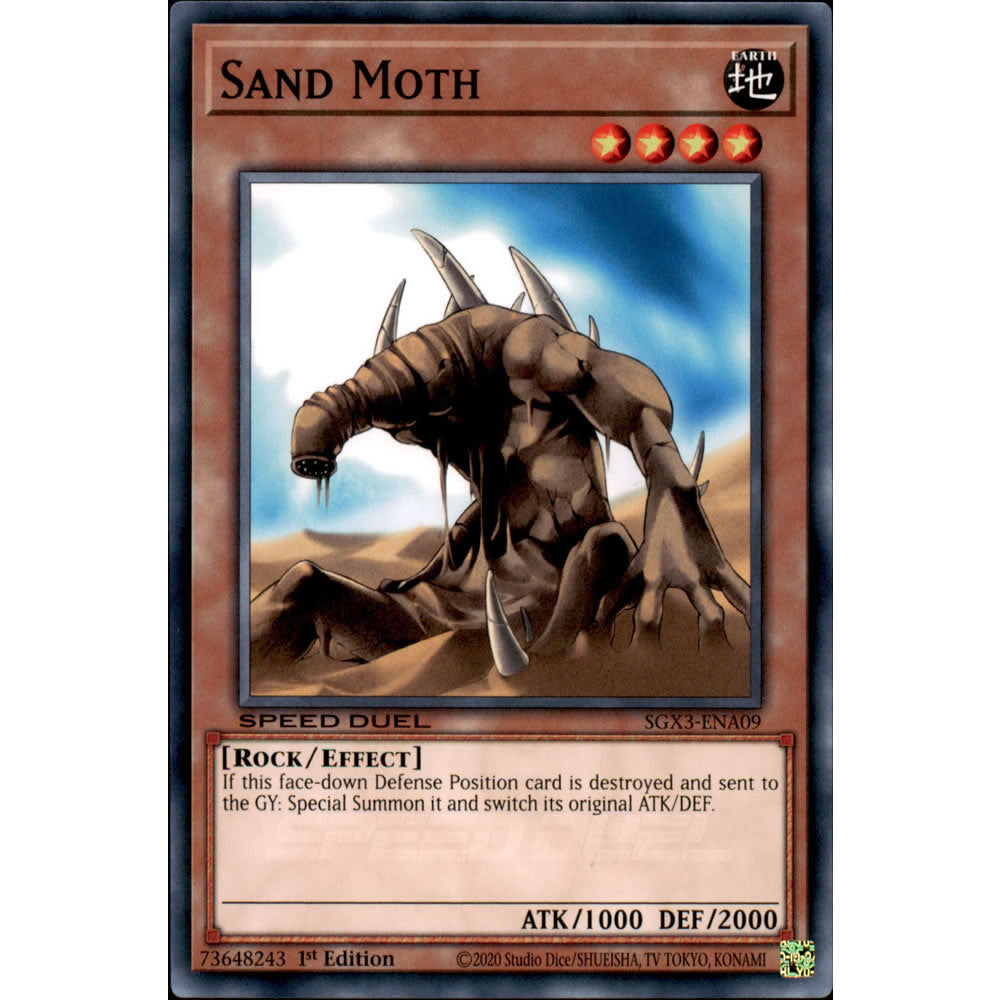 Sand Moth SGX3-ENA09 Yu-Gi-Oh! Card from the Speed Duel GX: Duelists of Shadows Set