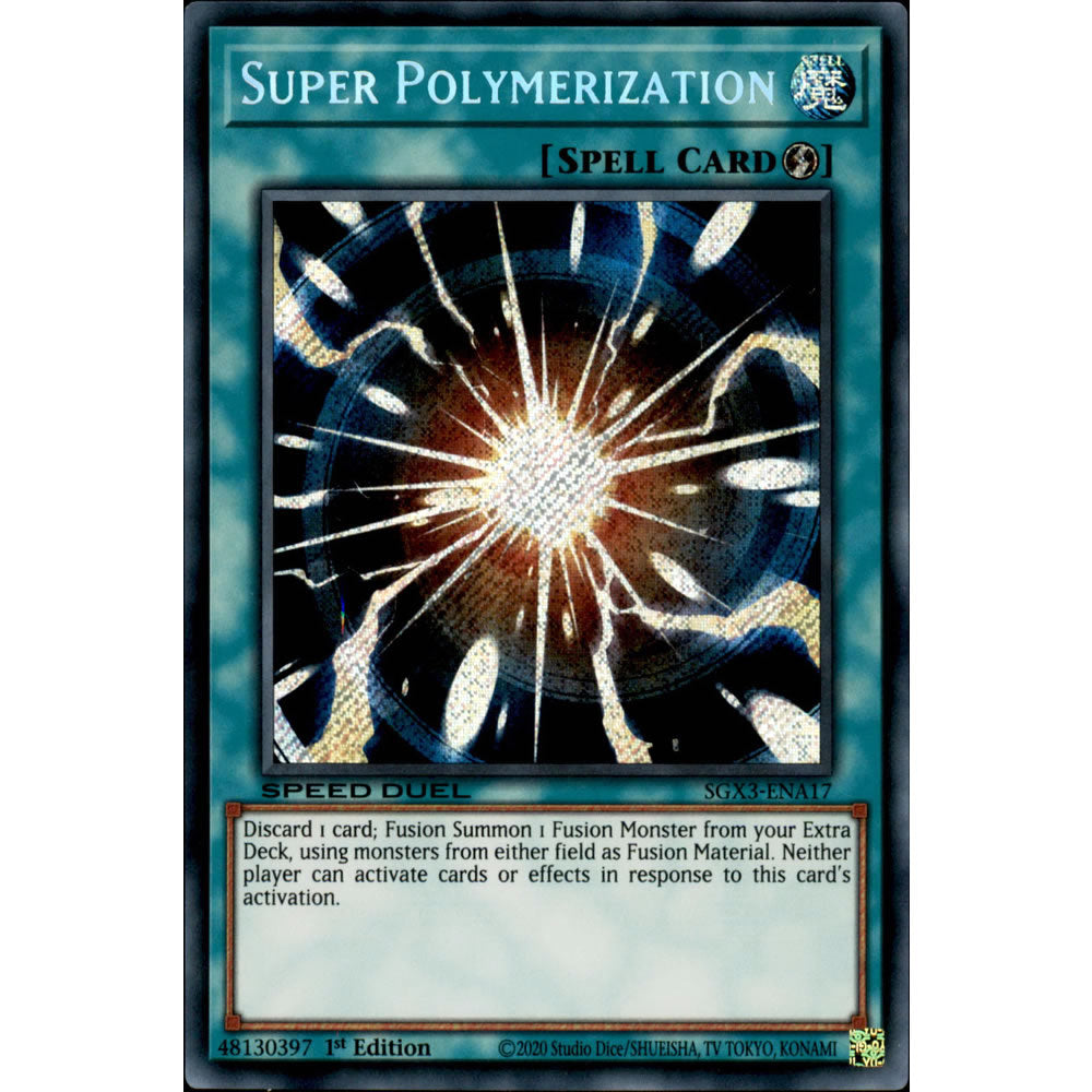 Super Polymerization SGX3-ENA17 Yu-Gi-Oh! Card from the Speed Duel GX: Duelists of Shadows Set