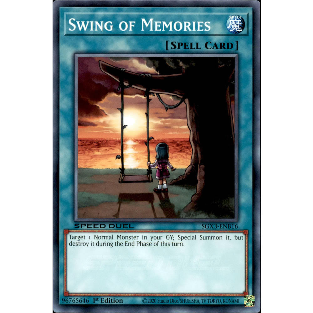 Swing of Memories SGX3-ENB16 Yu-Gi-Oh! Card from the Speed Duel GX: Duelists of Shadows Set