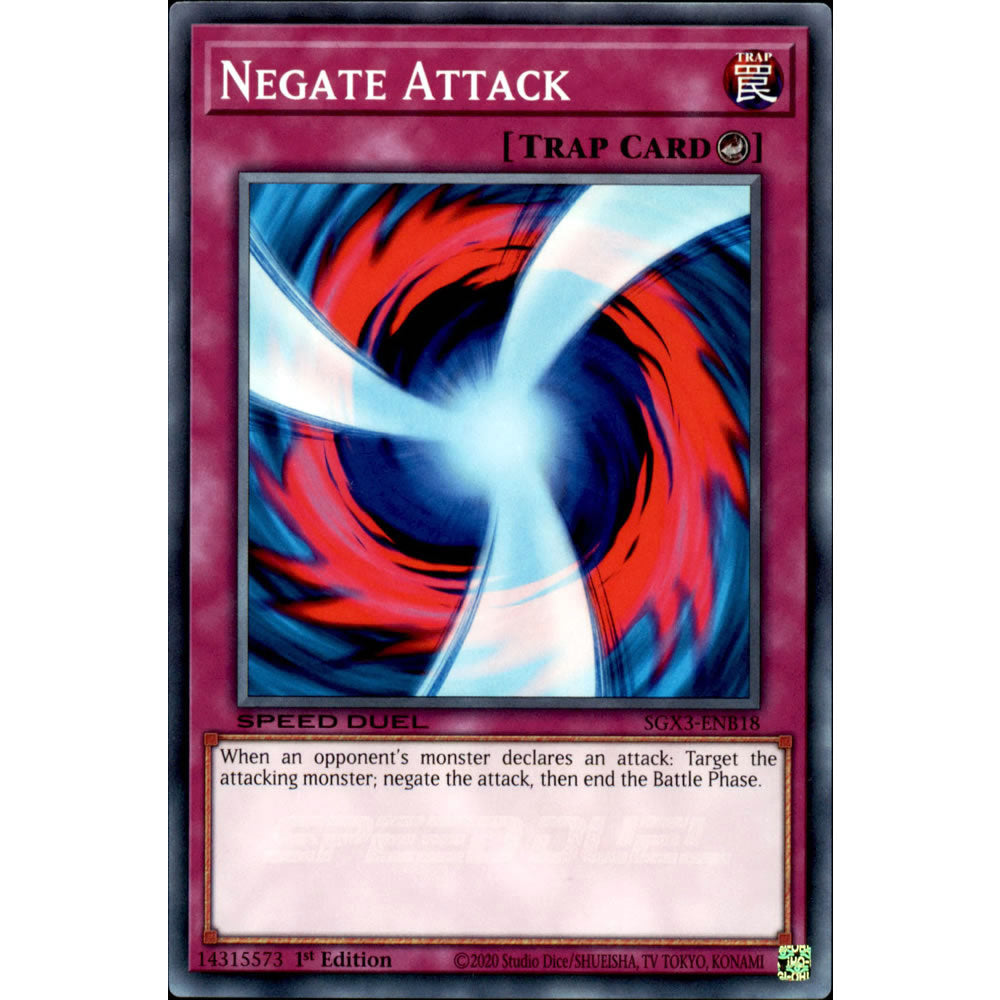 Negate Attack SGX3-ENB18 Yu-Gi-Oh! Card from the Speed Duel GX: Duelists of Shadows Set