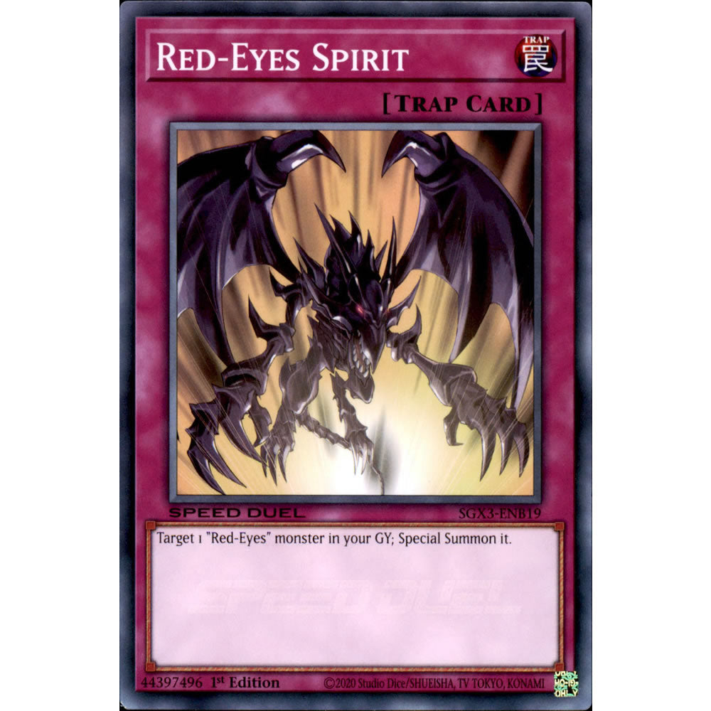 Red-Eyes Spirit SGX3-ENB19 Yu-Gi-Oh! Card from the Speed Duel GX: Duelists of Shadows Set