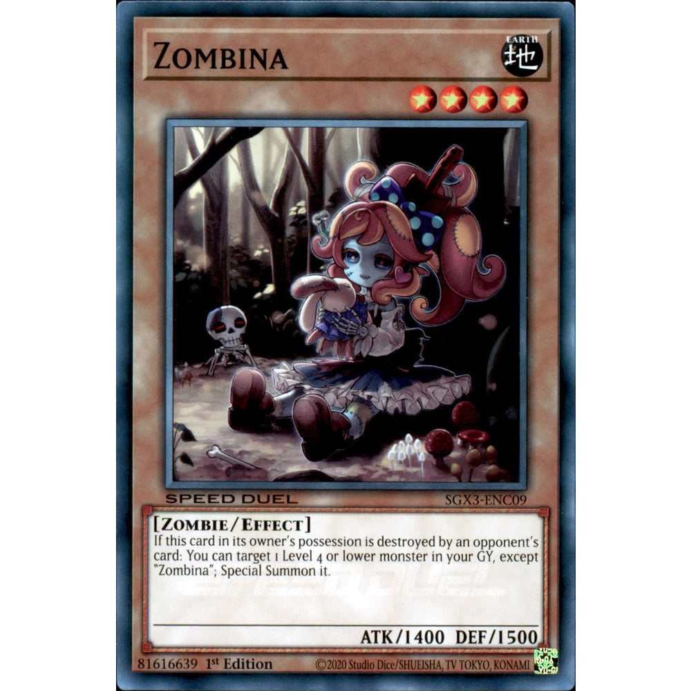 Zombina SGX3-ENC09 Yu-Gi-Oh! Card from the Speed Duel GX: Duelists of Shadows Set