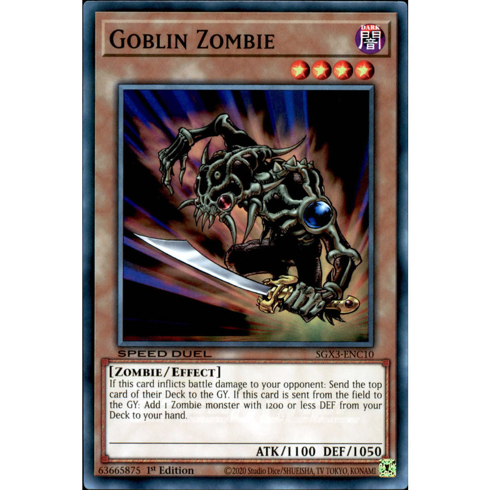 Goblin Zombie SGX3-ENC10 Yu-Gi-Oh! Card from the Speed Duel GX: Duelists of Shadows Set