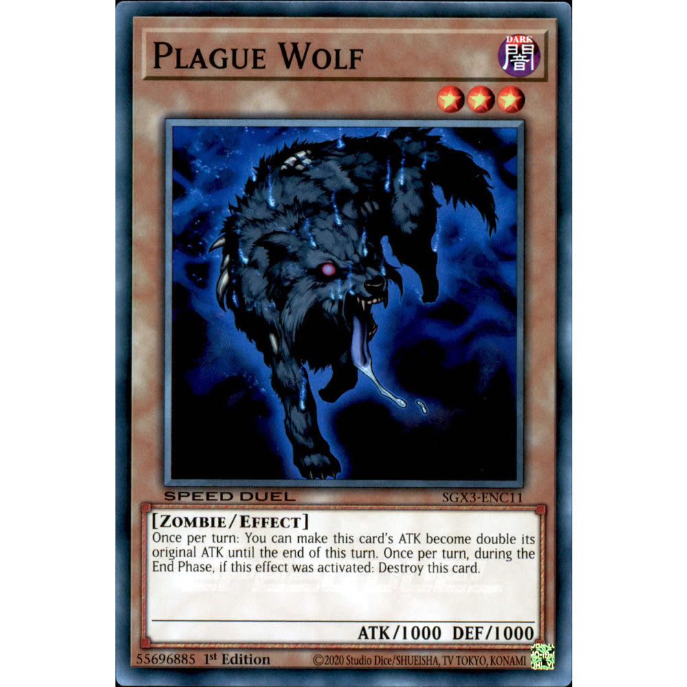 Plague Wolf SGX3-ENC11 Yu-Gi-Oh! Card from the Speed Duel GX: Duelists of Shadows Set