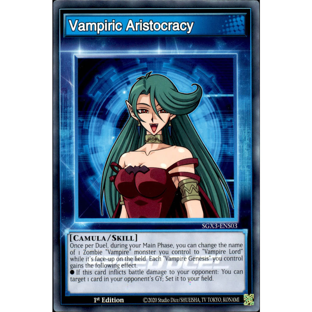 Vampiric Aristocracy SGX3-ENS03 Yu-Gi-Oh! Card from the Speed Duel GX: Duelists of Shadows Set