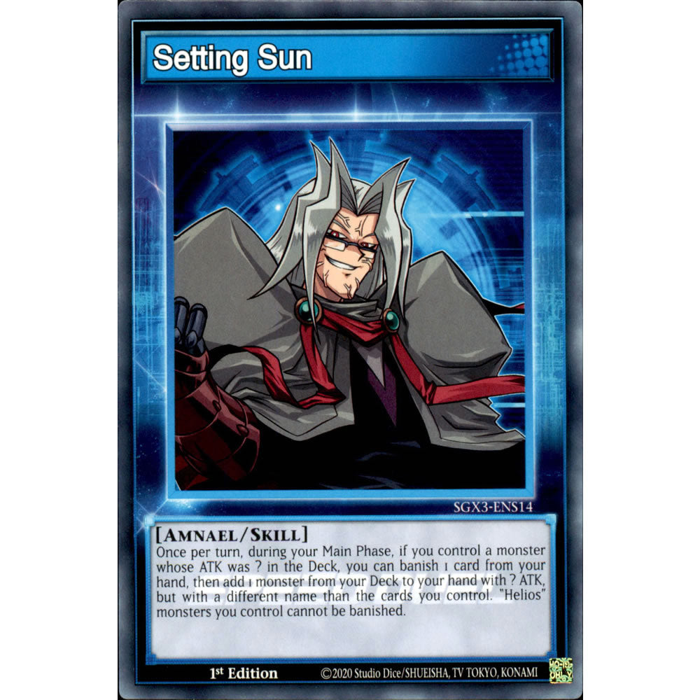 Setting Sun SGX3-ENS14 Yu-Gi-Oh! Card from the Speed Duel GX: Duelists of Shadows Set